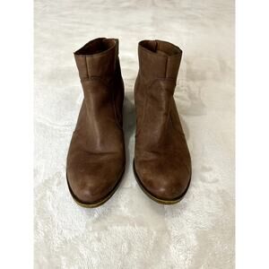 Lucky Brand Brown Leather Booties Ankle Women's Western Boots Size 7.5